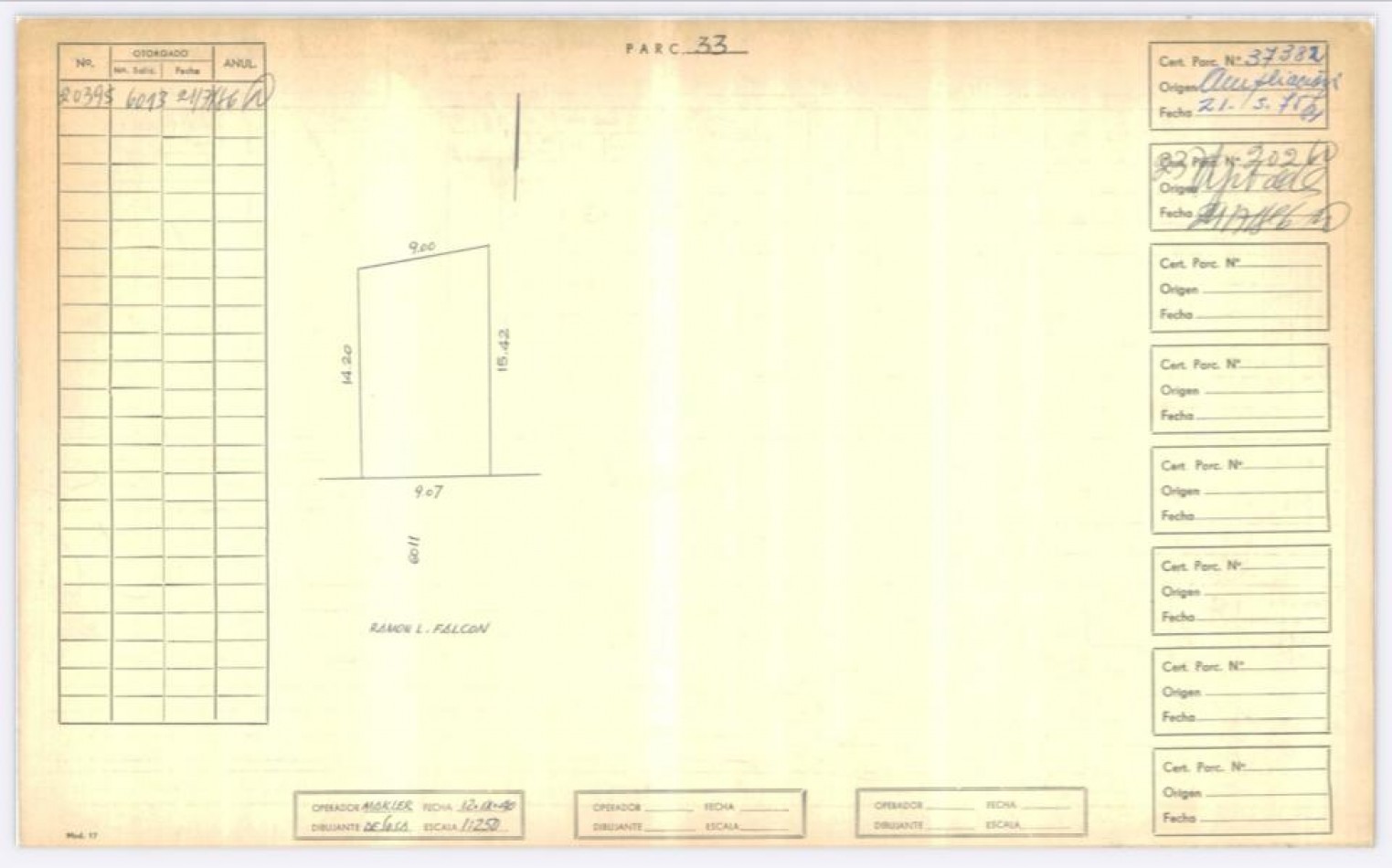 Ramon L. Falcon 6000. Lote.