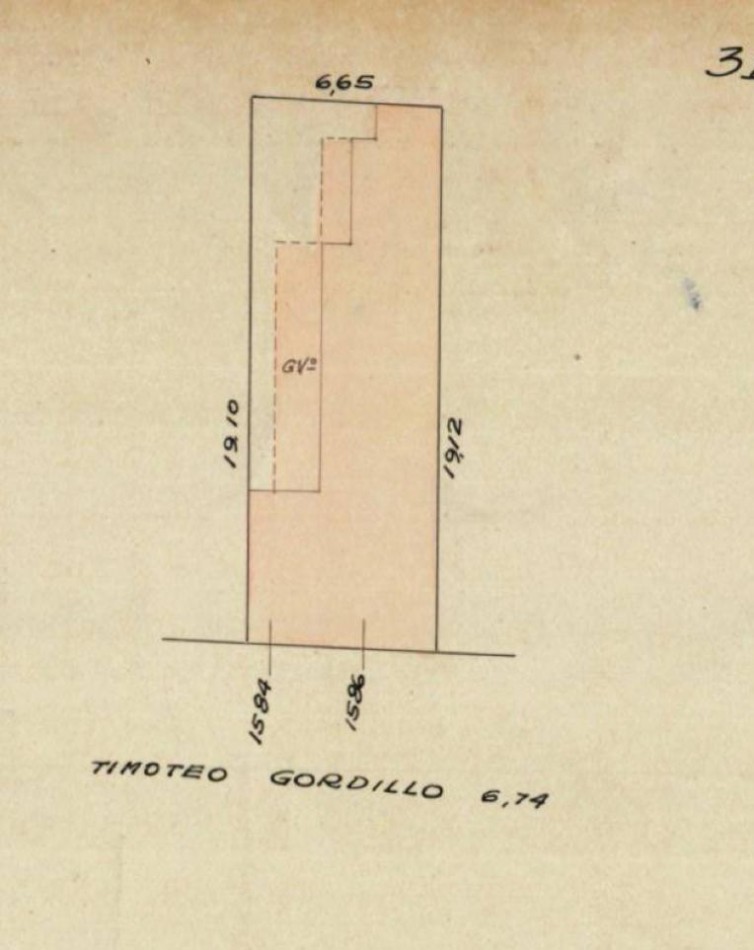 Timoteo Gordillo 1500. Casa antigua.