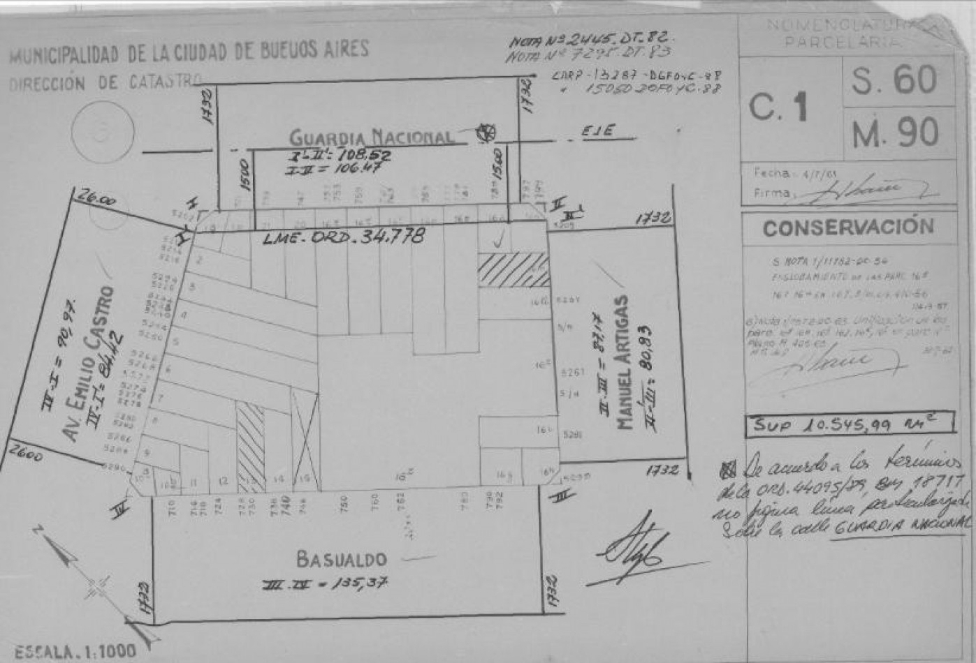 Basualdo 700. Lote con casa antigua.