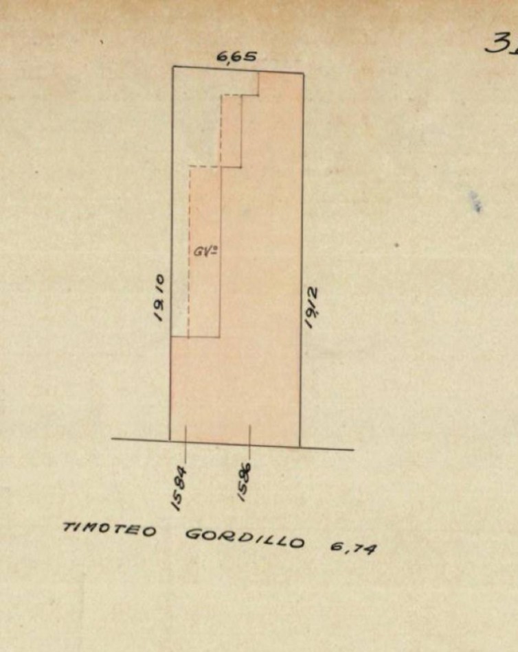 Timoteo Gordillo 1500. Casa antigua.